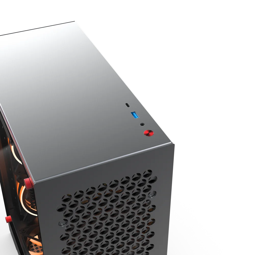 （NEW）ZZAW C1 MATX Case for PC Desktop Computer DIY Installation Aluminum Alloy Chassis ATX Power Supply 240 280 Water Cooled