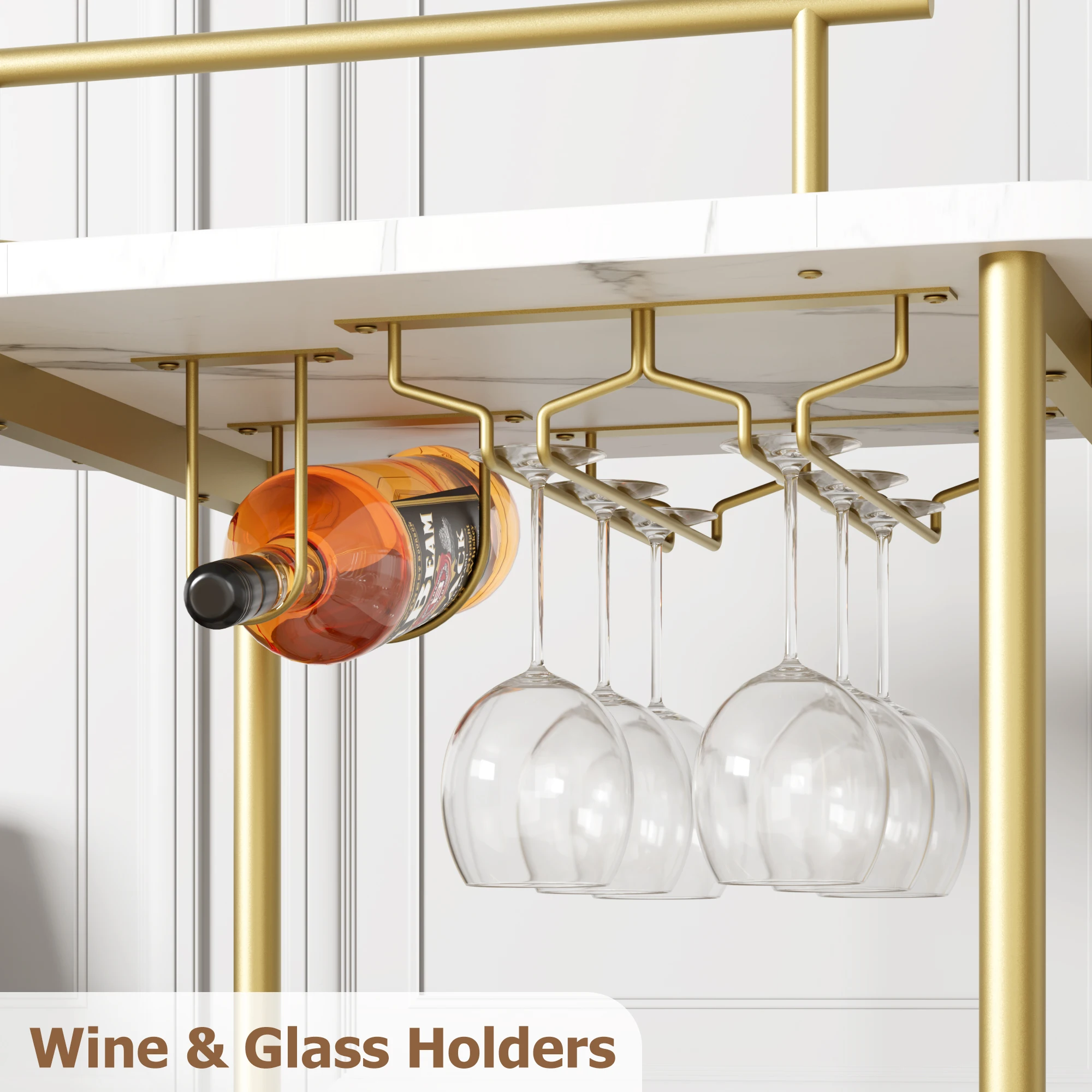 Twister Gold Bar Cart image 8