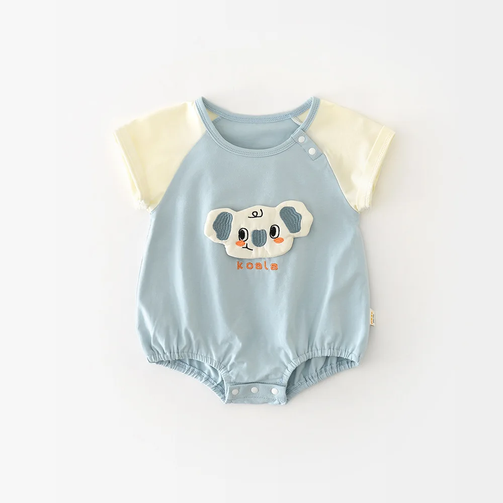 Cute Koala Baby Bodysuit Short Sleeve Jumpsuit