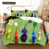 3D Anime Pikmin Bedding Sets Duvet Cover Set With Pillowcase Twin Full Queen King Bedclothes Bed Linen 1