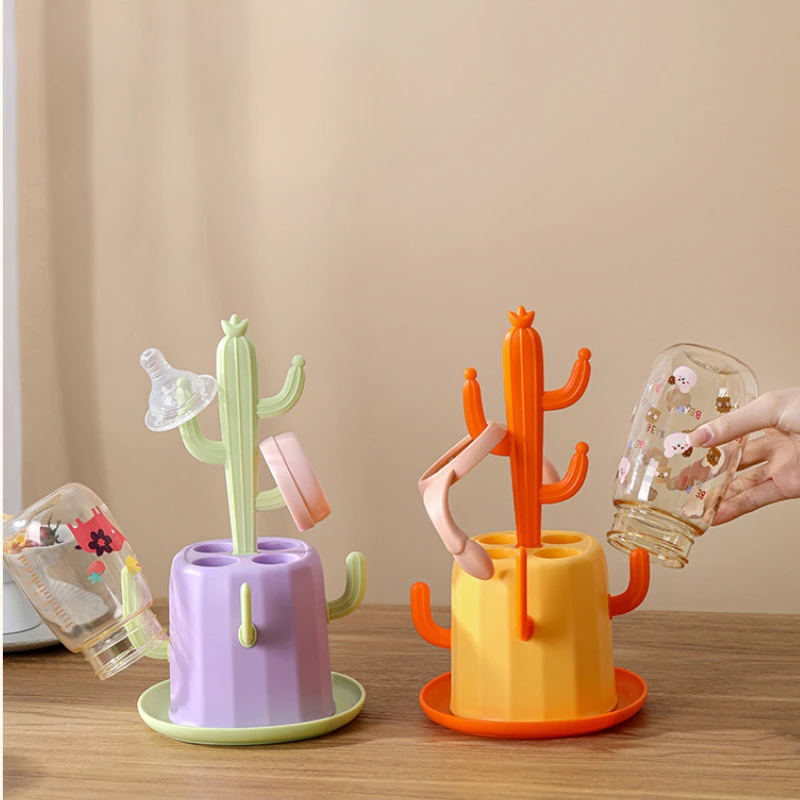 Baby Bottle Drain Rack, Cup Cleaning and Drying Rack, Baby Water Cup Drying Convenient Bottle Storage Rack
