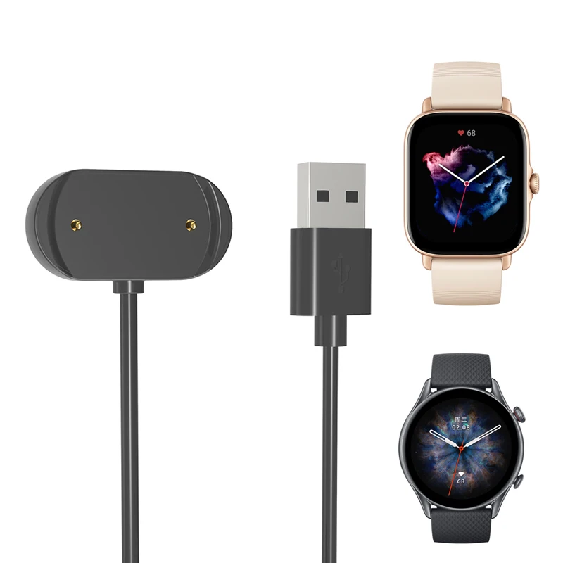

USB Charging Cable Charger Adapter for Amazfit GTS4 3 GTS2e GTS2 Mini GTS GTR 3/3pro/2/2e GTR3 GTR2 GTR2e Bip U/S Lite Trex Pro