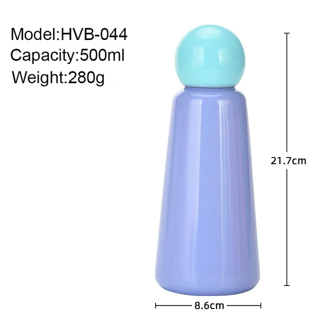 500ML INS Thermos Cup For Childrens Double Stainless Steel Vacuum Flasks Outer Camping Sports Drinkware Student's WATER BOTTLE 3