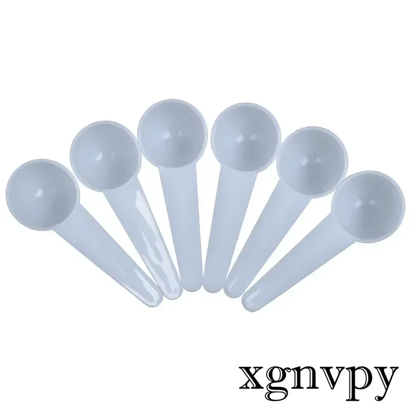 Xgnvpy Seaweed Mask Spoon 5g Plastic PP Metering Spoon 10ml Milk Powder Liquid Mask Powder Round Bottom Short Handle
