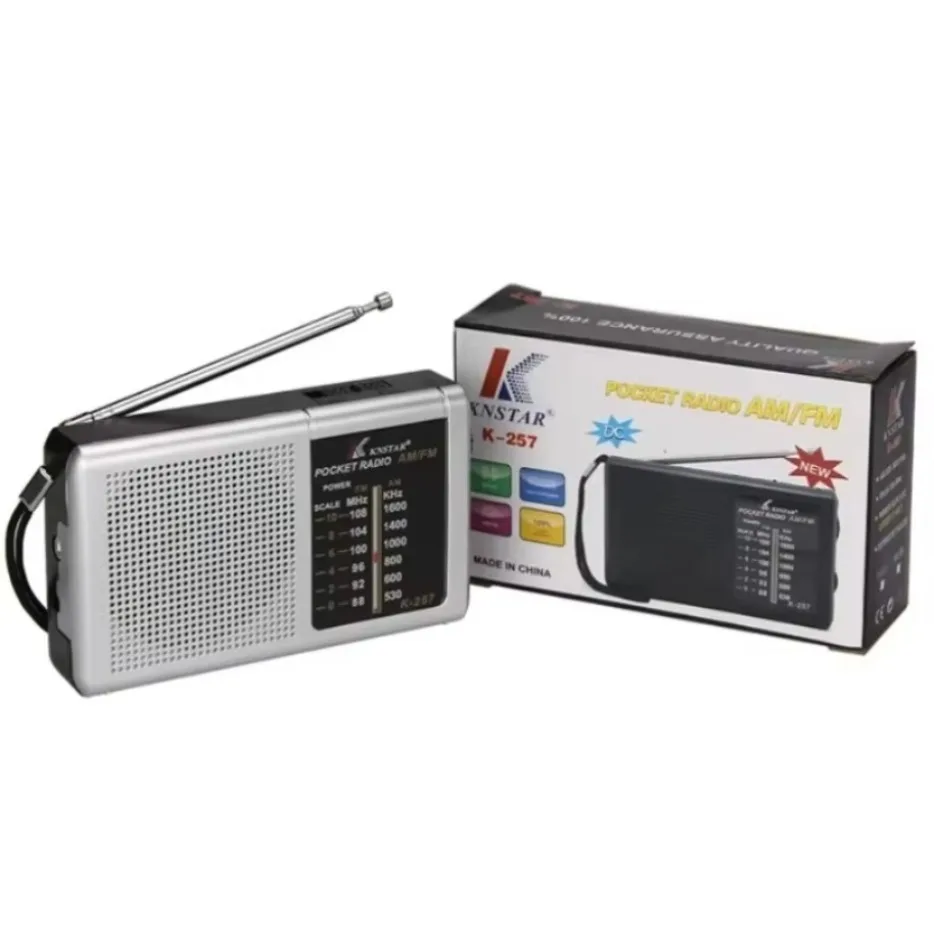New AM FM Portable Mini Two Band Radio Full-wave Band Battery Powered Radio Built-In Speaker Outdoor Emergency Radio for Elders