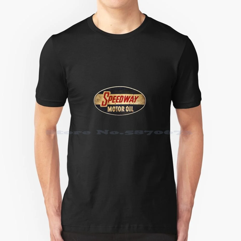 T-Shirt Olio Motore T-Shirtspeedway Maglietta 100% Cotone Castrol Oil Oil Oil Company Ducato Agos Hot Rod Movie Stazioni Di Servizio Antico