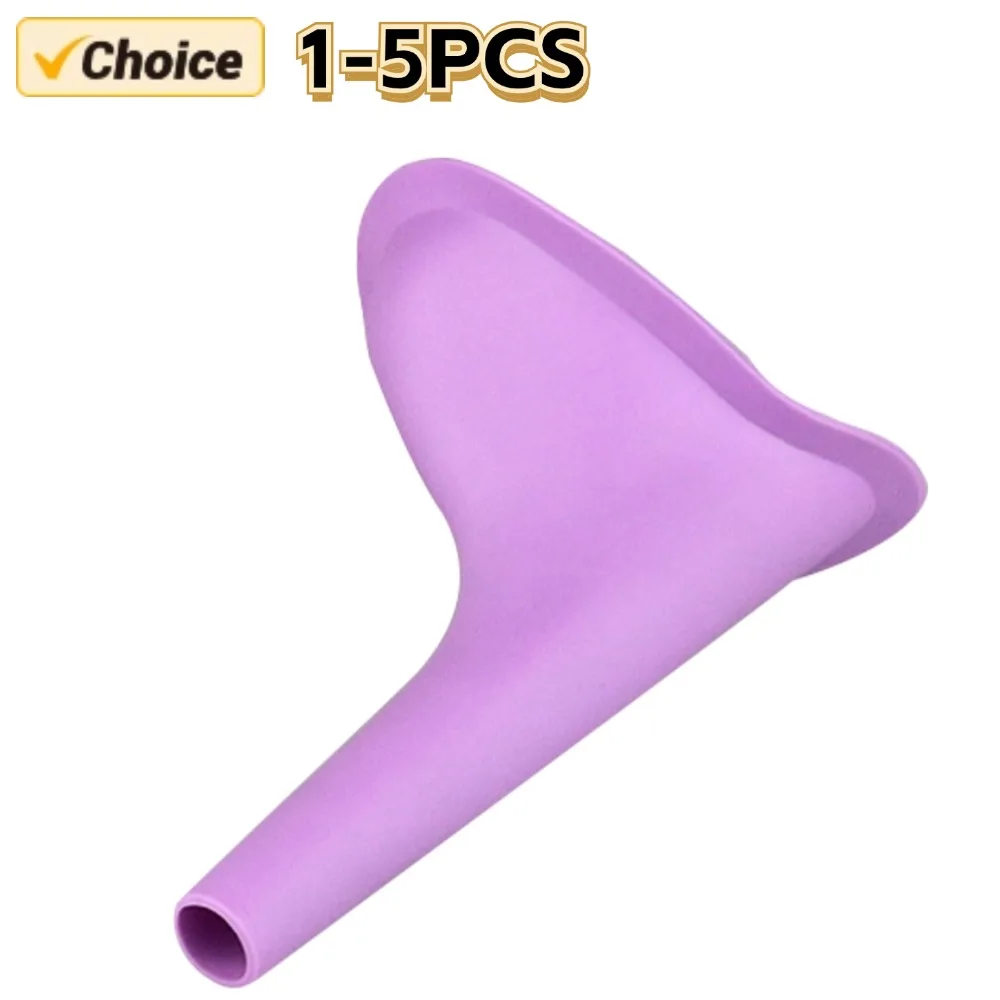 Portable Pee Funnel Portable Urinal Women Urinal Outdoor Travel Car Camping Portable Female Urinal Funnel Soft Silicone Urination Device Toilet Stand Up & Pee
