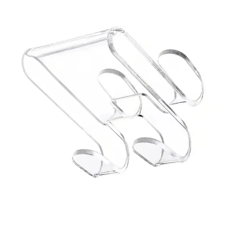 Shower Door Hook Acrylic Bathroom Hanger Convenient Storage Solution for Bathrobes and Towel Clothing Hangings Rack 6