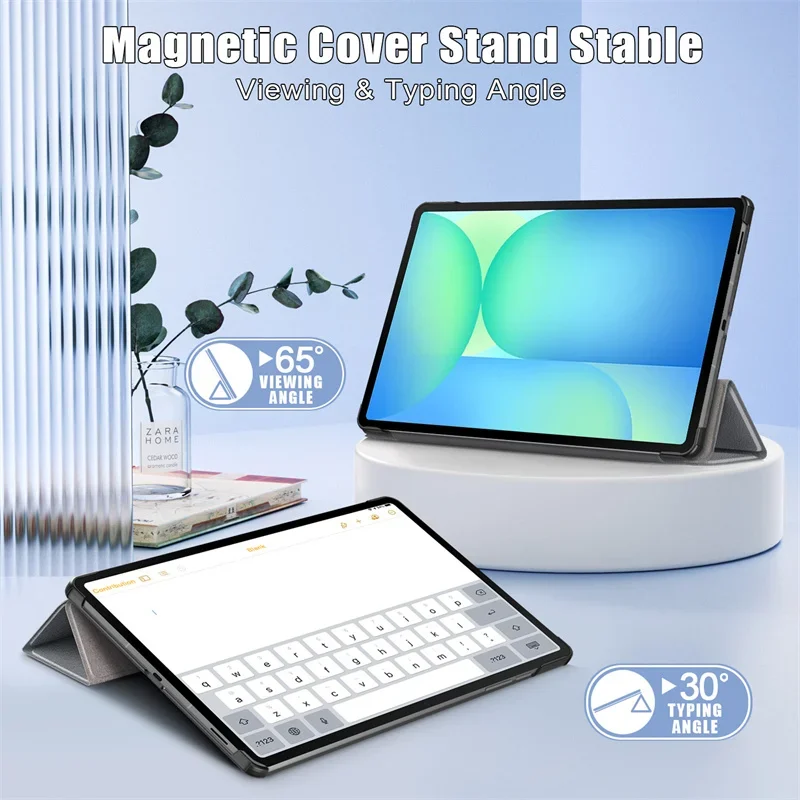 Trifold Leather Stand Hard Smart Cover