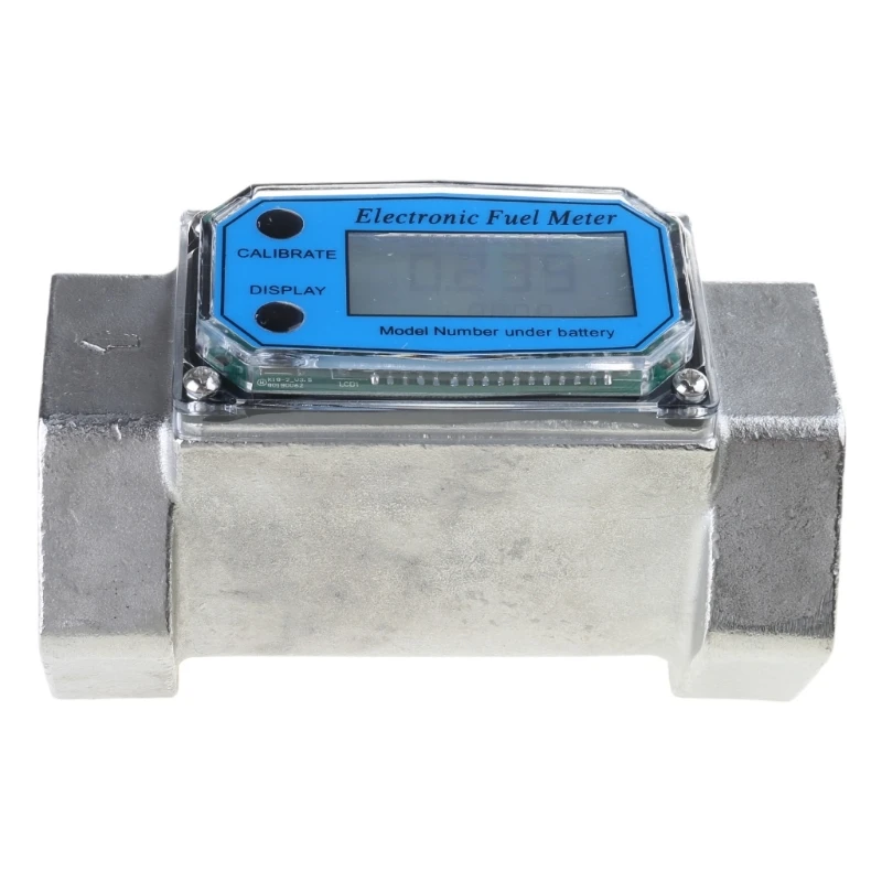 Liquid Flow Meter Flowmeter with LCD Display for Diesel-Fuel Water 1in/2in/2.5in/3in Electronic Turbine-Flowmeter