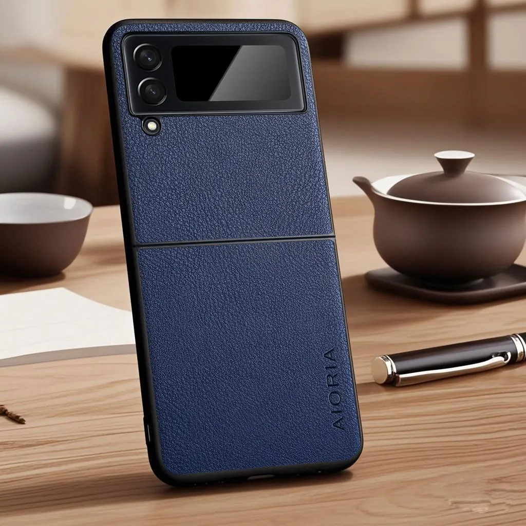 Minimalist Faux Pebbled Leather Case