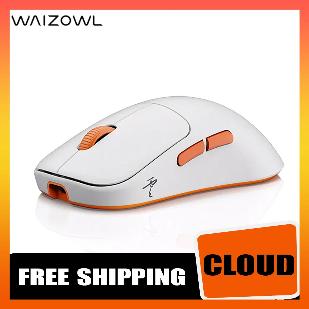 

Bluetooth-мышь WAIZOWL OGM Cloud Mouse Paw3395, беспроводная, эргономичная, для киберспорта