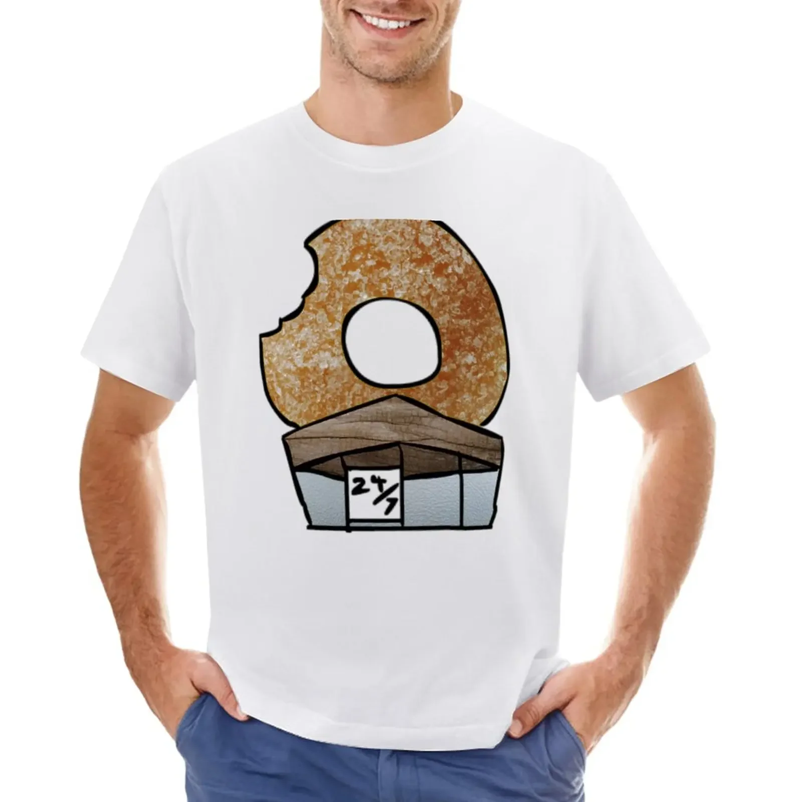

The 'Real' Donut Store. T-Shirt quick drying sublime mens plain t shirts
