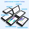 PRITOM Tablet 7" Android 14 Tablets, 8GB RAM(3+5GB Expand) 64GB ROM, A523 Octa-Core Processor, 5G WiFi+WiFi6, Dual Camera,Black 5
