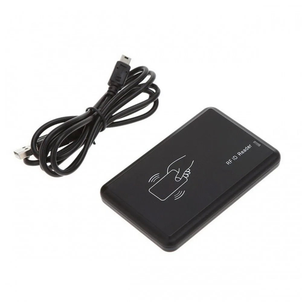 

USB Port 125Khz RFID access control Reader EM4100 TK4100 USB Proximity Sensor Smart Card Reader no driver for Access Control