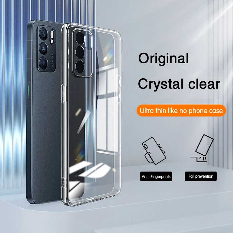 Crystal Clear Soft TPU Transparent Phone Case - Ultra-Thin Original Back Cover