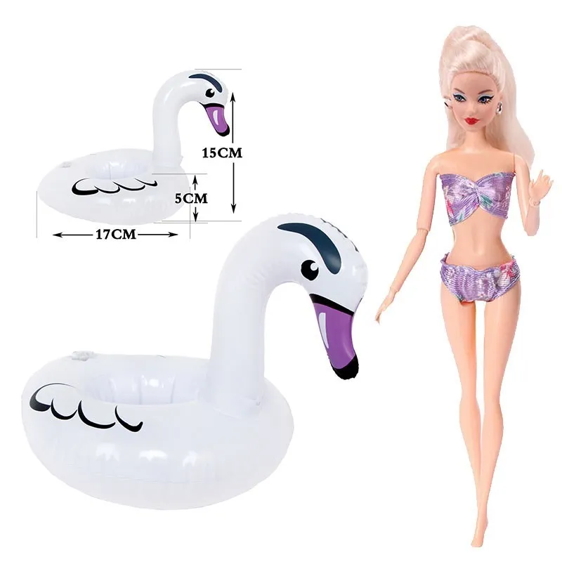 Barbies Fashion Handmade Swimsuit Bikini Swim Ring Clothes Doll Accessories Girl Toy DIY For Barbies