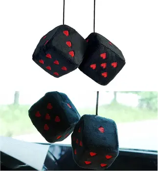 Plush Dice Car Hanging 1