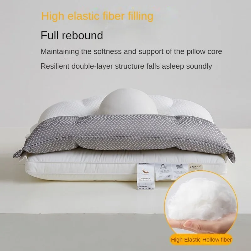 Double Pillow Core 1pc for Cervical Vertebra Special Sleep Aid Home High Detachable Bidirectional Neck Pillow 3-in-1 Pillow 5