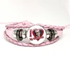 Netherlands Hot Singer Joost Klein Pink Leather Bracelets Glass Dome Snap Button Bracelet & Bangles Cute Fun Meme Jewelry Gift 4