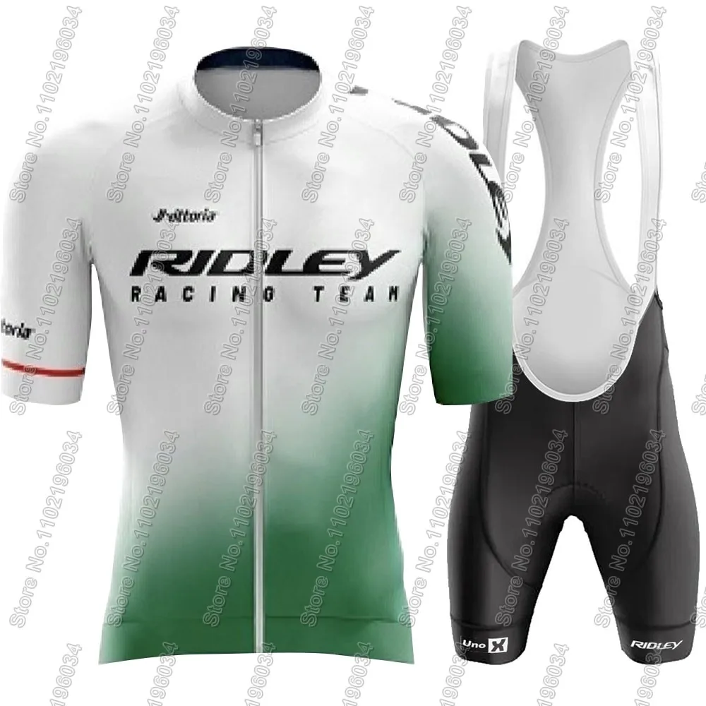 Retro team 2024 Ridley Cycling Jersey Set Summer Bicycle Men New Zealand Clothing Road Bike Shirts Suit Bicycle Bib Shorts MTB 4