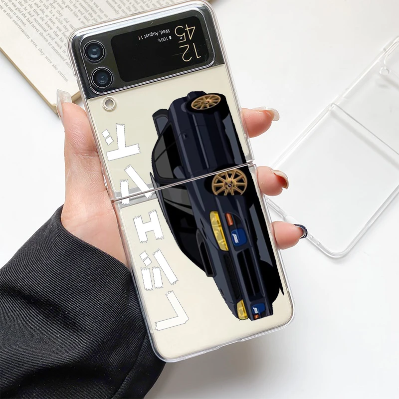 Tokyo Drift Sports Car Fashion Phone Case - Clear Hard Folding Cover Gift