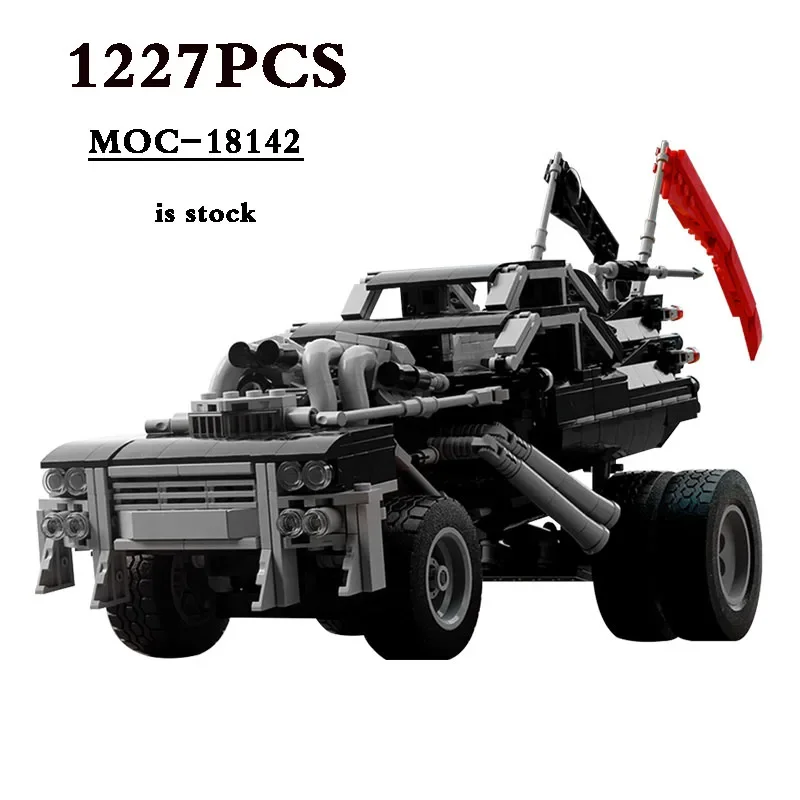 

Movie MOC-18142 Crazy Gigahorse Car Black Interceptor Car 1227pcs Building Block Toy DIY Birthday Present Christmas Gift
