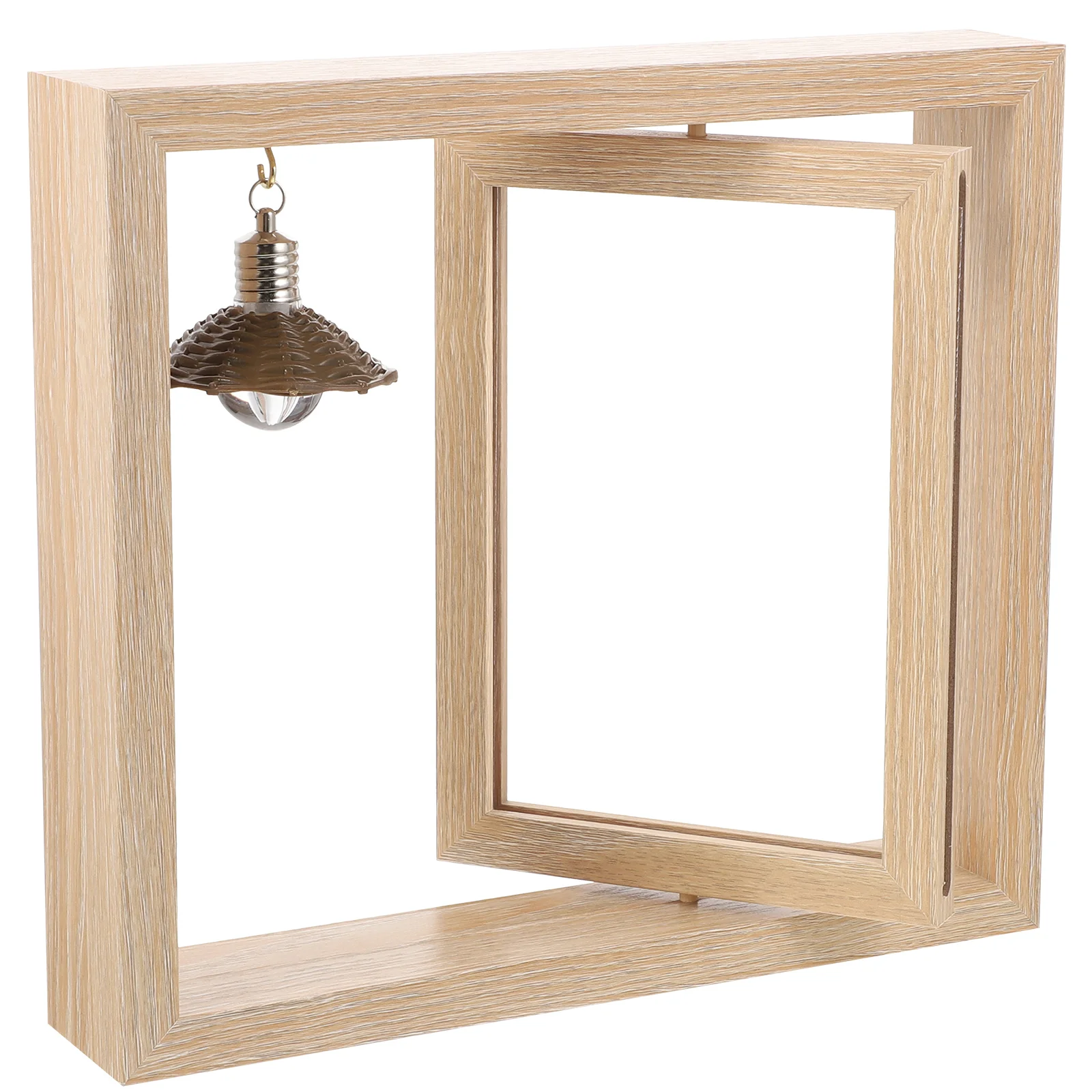 

Rotating Design Photo Frame Office Picture Tabletop Holder Memorial Decorations Simple Creative Stainless Steel Frames Modern