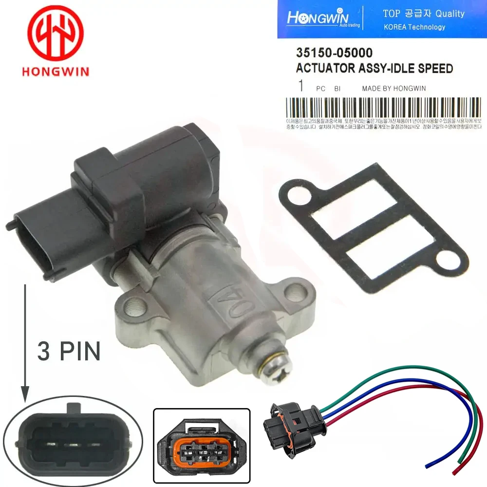 Pneumatic Air Valve Genuine No.: 35150-05000 New Actuator Assy Idle Speed Air Control Valve Fit For Hyundai Accent Kia Carens 3515005000,35150 05000