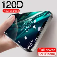 120D Bildschirm Schutz Glas Für iPhone 13 12 11 Pro XS Max Display-schutz auf iPhone XR X 7 8 plus SE 11 12 13 Mini Glas Film