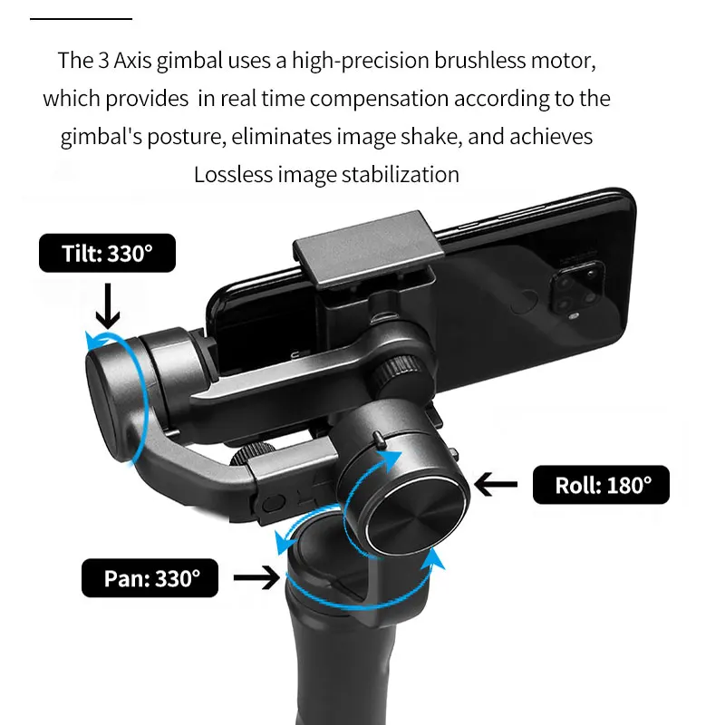 S5B / F6 3 Axis Gimbal Handheld Stabilizer Cellphone Action Camera Holder Anti Shake Video Record Smartphone Gimbal For Phone handheld gimbal stabilizer,handheld gimbal,gimbal stabilizer