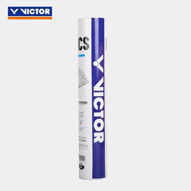 Novo 12 pçs/tubo  petecas de badminton ncs som carbono artificial vôo badminton estável e durável bola jogo