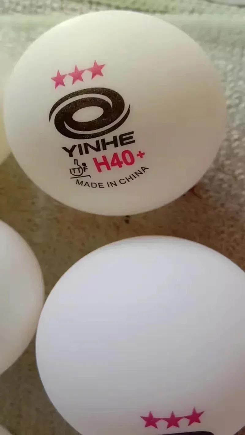 Description Picture 5 of itemOriginal YINHE Galaxy 3-Star Table Tennis Balls with Seams H40+ White Poly Ping Pong Balls