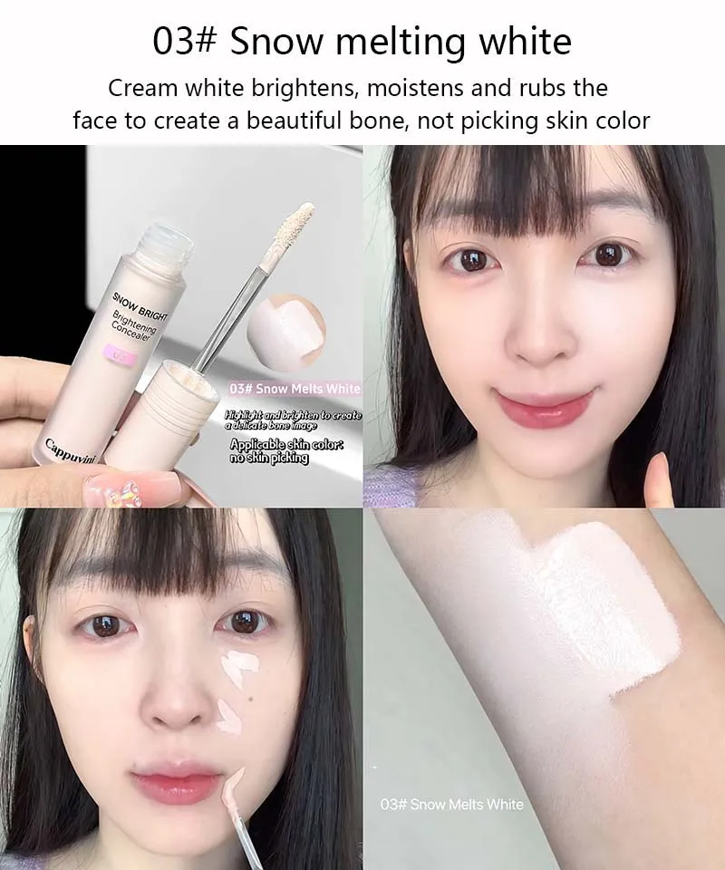 Liquid Concealer 4 Colours For Brightening And Acne Coverage_voghion.com