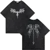 Vintage Washed Old Skeleton Gym Pump Cover T-shirts Male Oversized T Shirt Men Women Funny Fitness Workout Bodybuilding Tshirt 1
