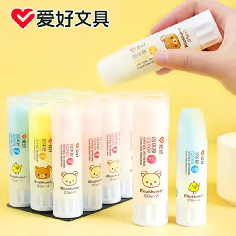 AIHAO Rilakkuma 강력한 접착제 스틱, 학교 사무용품, GS907, 10G