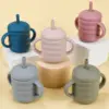TYRY.HU Baby Soft Silicone Dininer Plate Solid Cute Cartoon Children Dishes Suction Toddle Training Tableware Kids Feeding Bowls 4