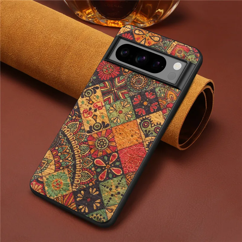 EUCAGR Ultrathin Floral Leather Phone Case - Shockproof Back Cover