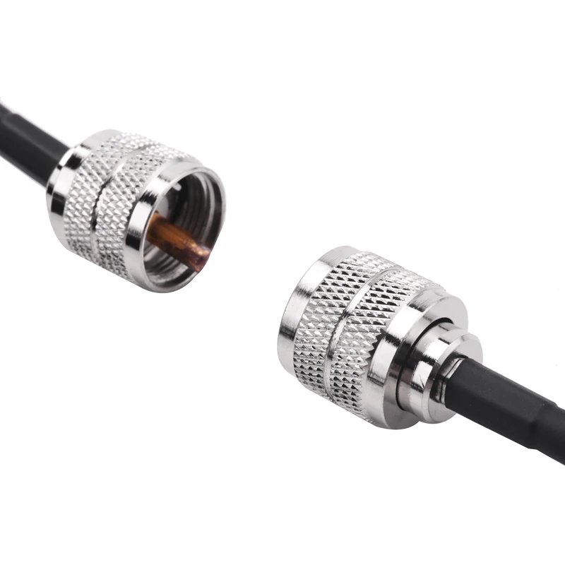 Cb무전기 안테나 케이블 UHF 수-UHF 수 저손실 UHF 동축 케이블, RG58 동축 케이블, PL259 케이블, 50 옴, 15M