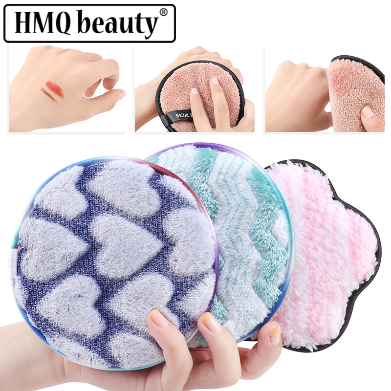 ReusableMakeupRemoverPadsWipes2pcsMicrofiberMakeUpRemovalPad