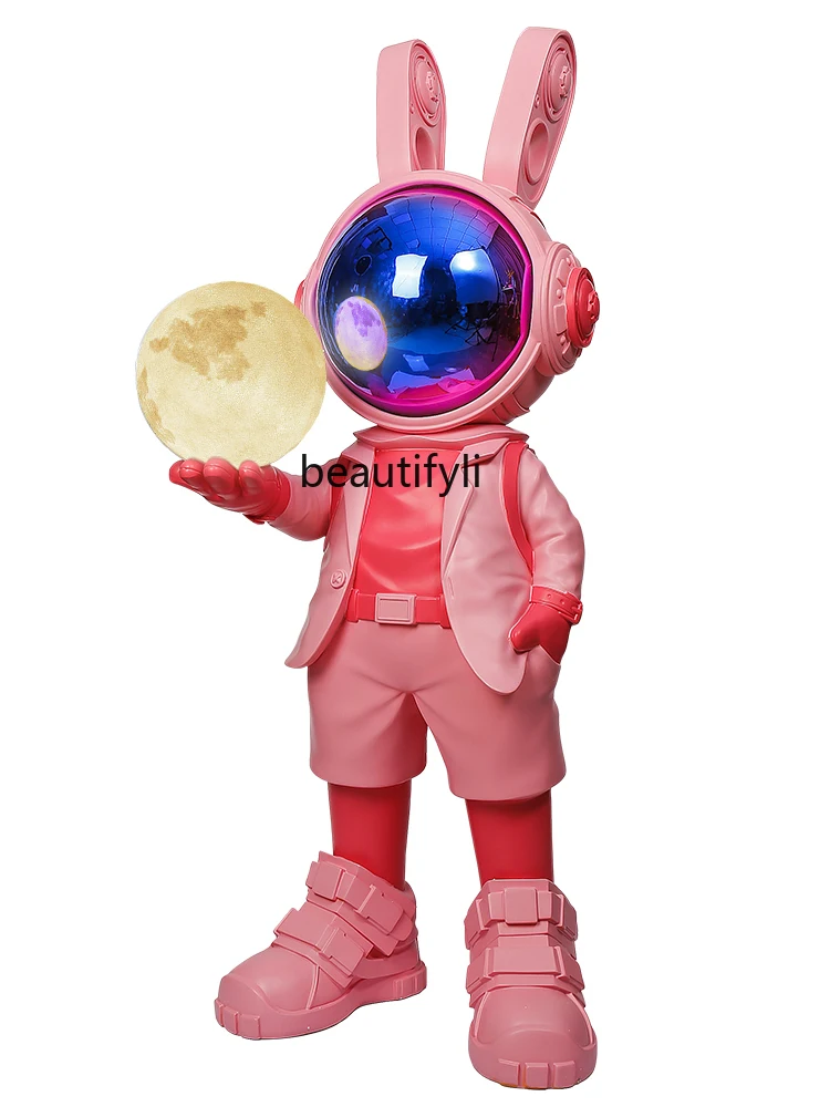 

Mechanical Rabbit Floor Ornaments Light Luxury High-End Living Room TV Cabinet Sofa Decoration Housewarming Gift