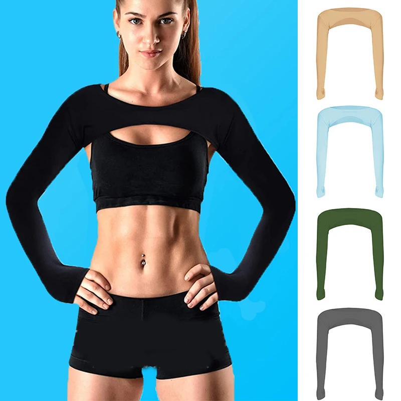 Summer Ultra-thin Shawl Arm Sleeve Hollow Back Arm Cover Sun Protection Anti UV Ice Hand Cover Outdoor Sports arm sleeves ice arm sleeves