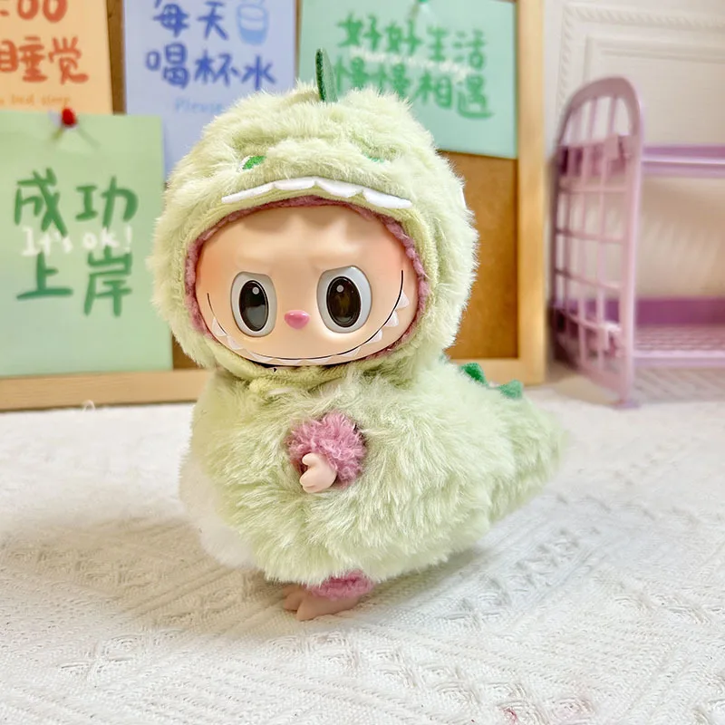 thumbnail image 1 of 17cm Pendant Cute Labubu Doll Clothes Fashion Dress Headgear Stuffed Accessories Cos Anime Plush Cartoon Decor Birthday Toy Gift, 1 of 5