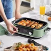 Morphyrichards 220V Multi Cooking Pot 6L Home Steamer Fryer Electric Grill Pan Hotpot Electric Frying Pan Electric Cooker 5