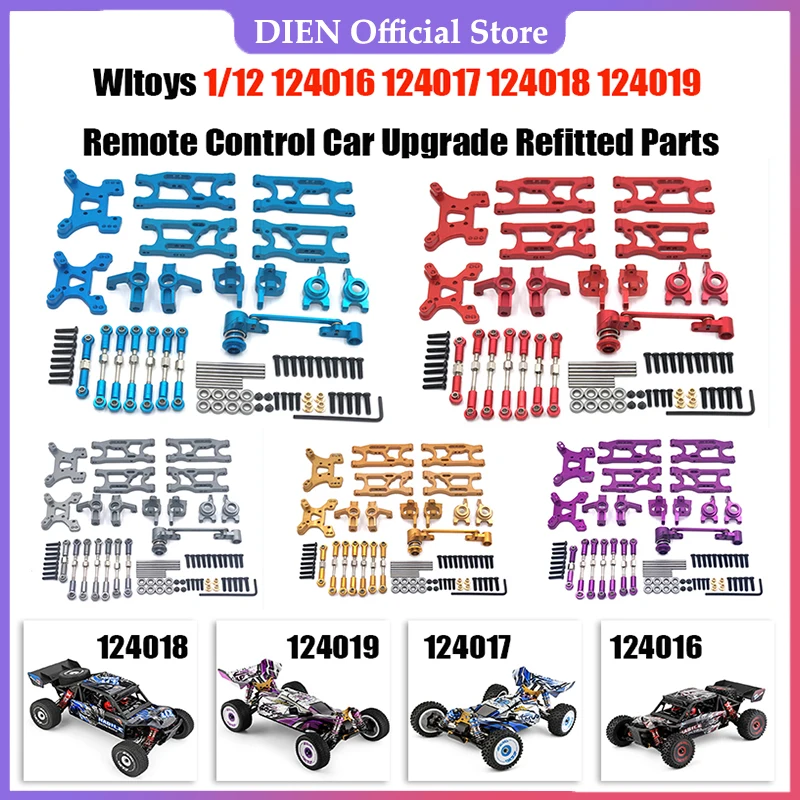 

1//14 RC Upgrade Pull Rod Linkages Steering Kits Accessory Combo Set for 144010 144001 144002 124017 Replacement Part RC Car