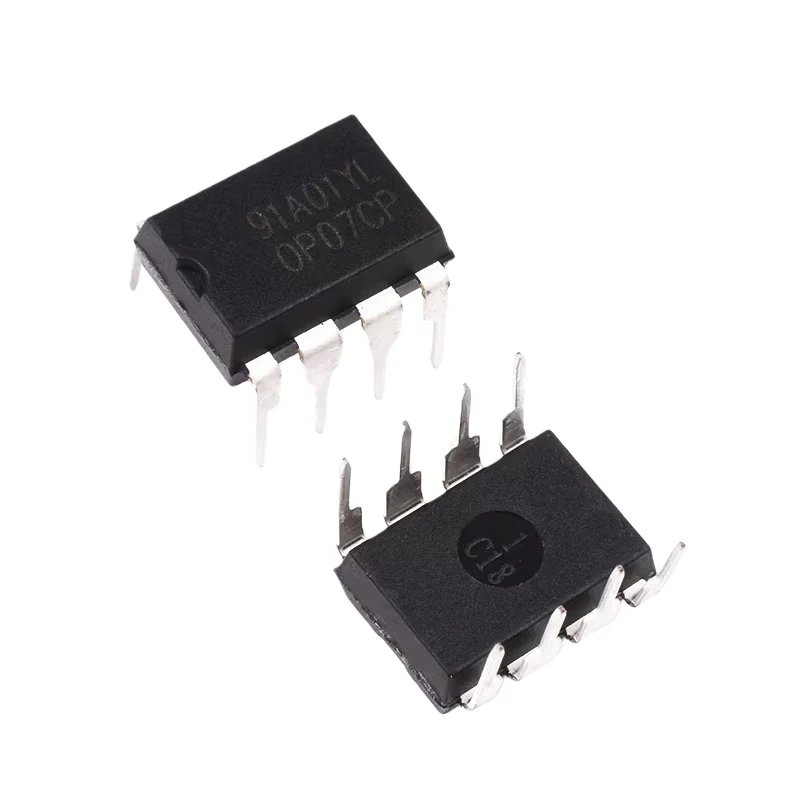 Mindestbestellmenge 10 Stück. Direkter Einbau des OP07 OP07CP rauscharmen Operationsverstärkers DIP8 Operationsverstärker-IC-Chip SOP-8.