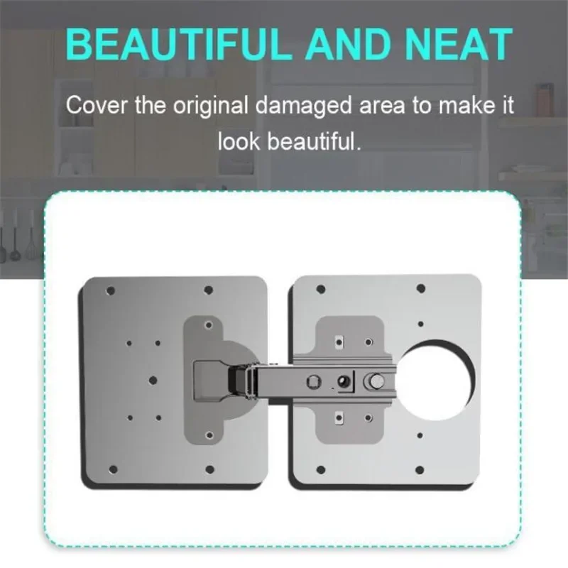 Hinge Repair Plates Hinge Repair Plate Rust Resistant Steel Home Improvement Furniture Cupboard Cabinet Door Hinges Repair Mount Tool Shed
