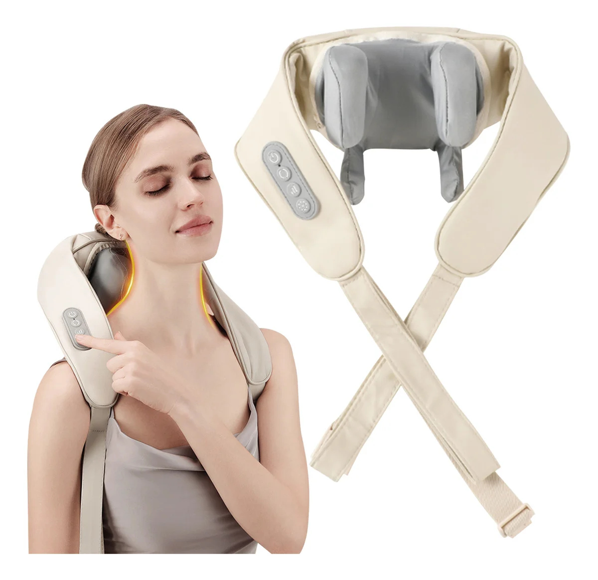 Massageador De Pescoço Ombro Pernas Inteligente Compressão