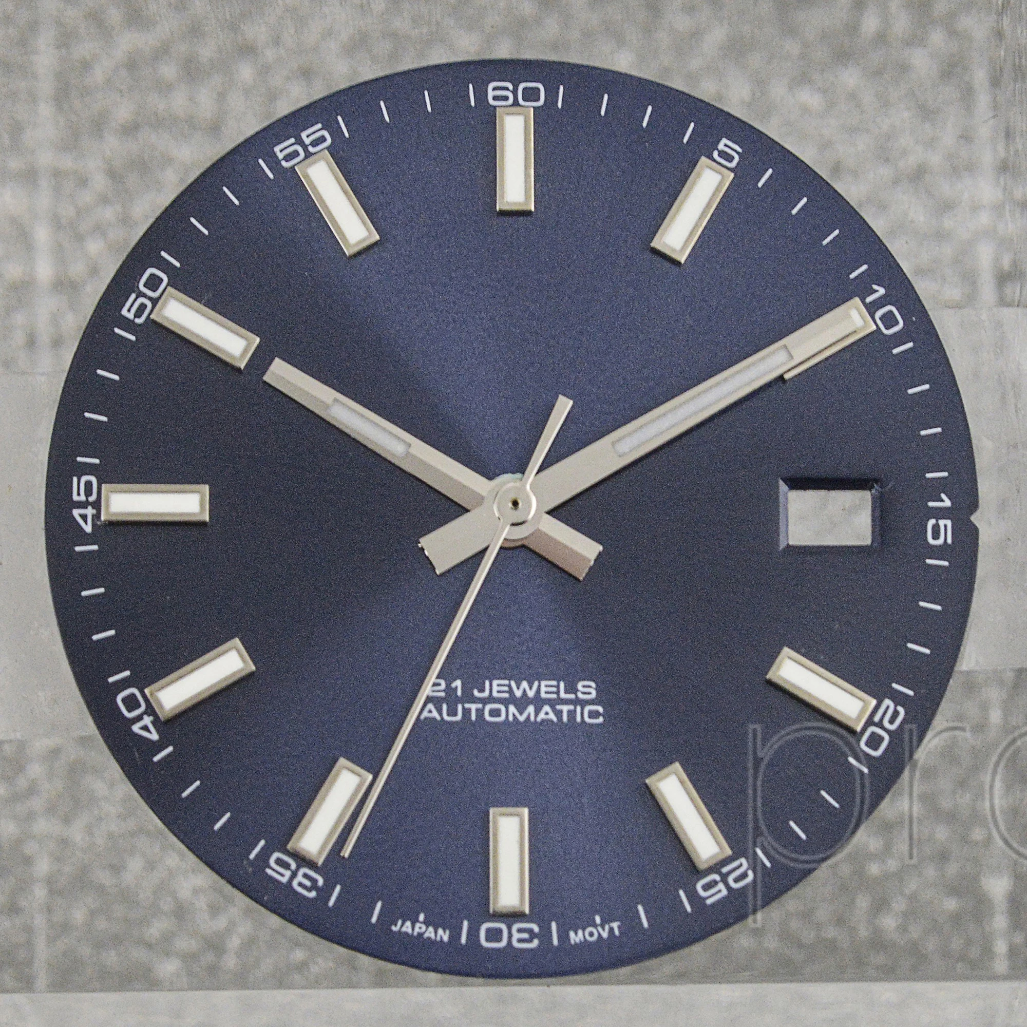 Green Luminous Watch Dial with Hands for Mod Parts and Repair Tools