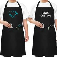 Tablier à bretelles réglable, 1 pièce, Logo personnalisé pour femmes avec poches, meilleur tablier de cuisine, tablier de coiffeur professionnel 1